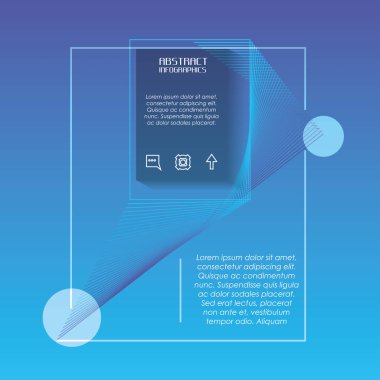 Şablon Infographic rakamlar geometrics ile