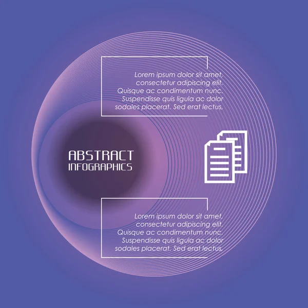 Mall infographic med siffror geometriska — Stock vektor