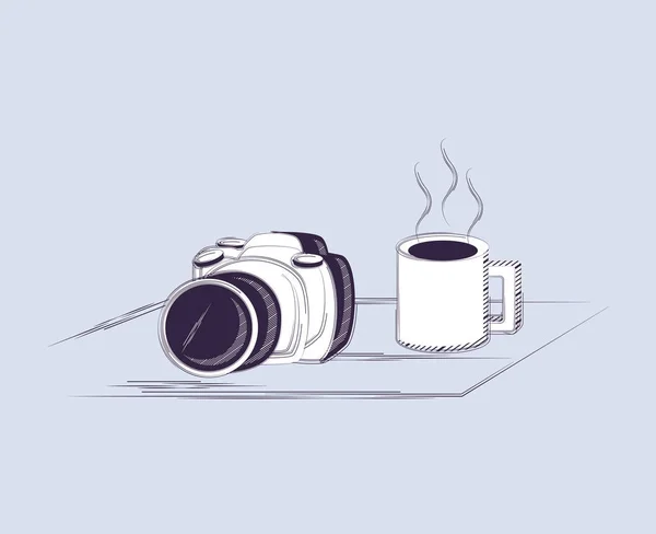 Photographic camera icon — Stock Vector