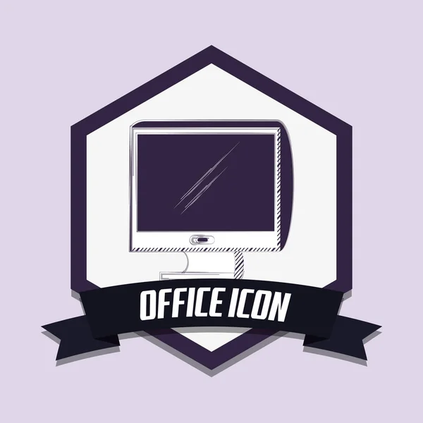 Office アイコン デザイン — ストックベクタ