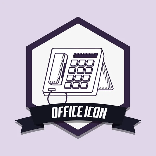 Office アイコン デザイン — ストックベクタ