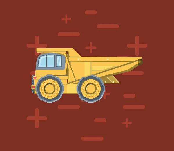 Diseño de camiones de construcción — Vector de stock