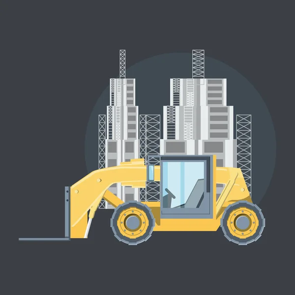 Vrachtwagens bouwwijze — Stockvector