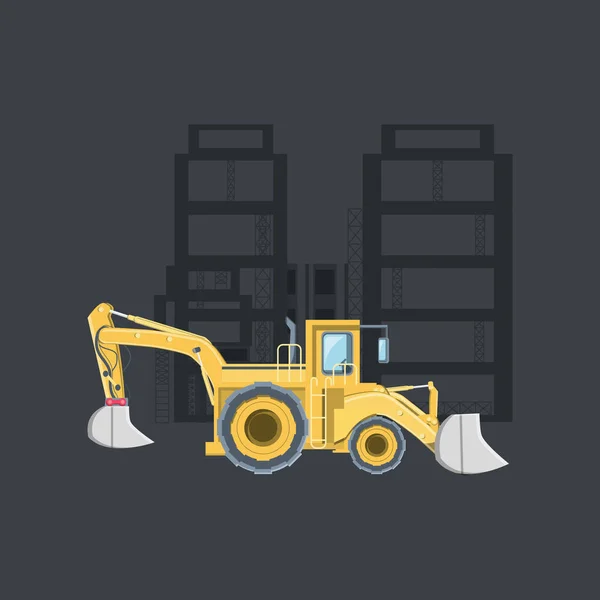 Construction trucks design — Stock Vector