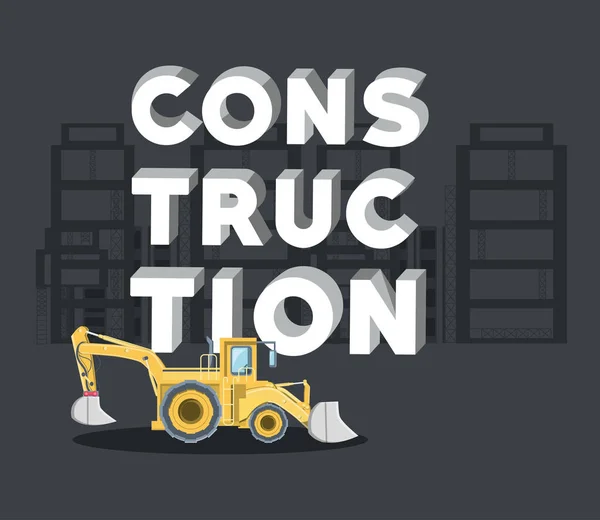 Stavební nákladní konstrukce — Stockový vektor