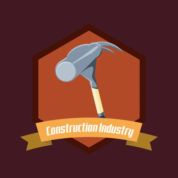 Diseño de la industria de construcción — Archivo Imágenes Vectoriales