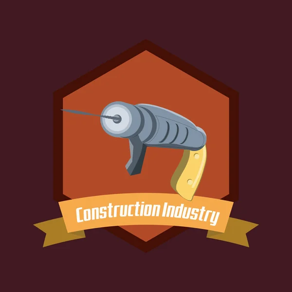 Construction industry design — Stock Vector