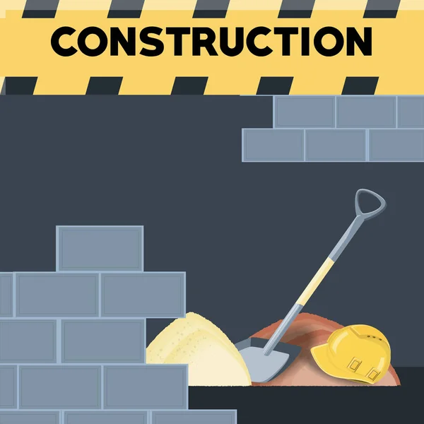 Under construction design — Stock Vector