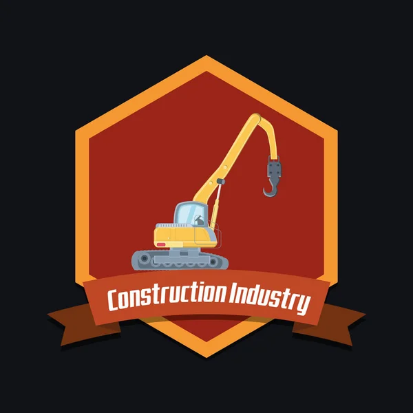 Construction industry design — Stock Vector