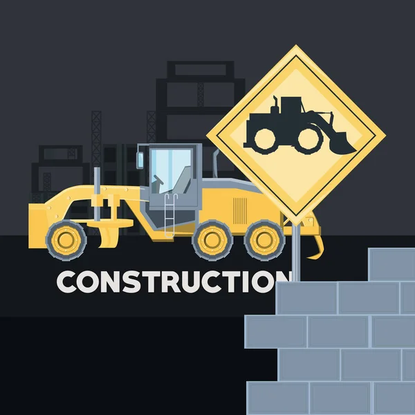 Construction trucks design — Stock Vector