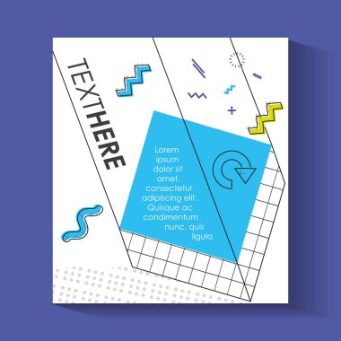 Şablon Infographic rakamlar geometrics ile