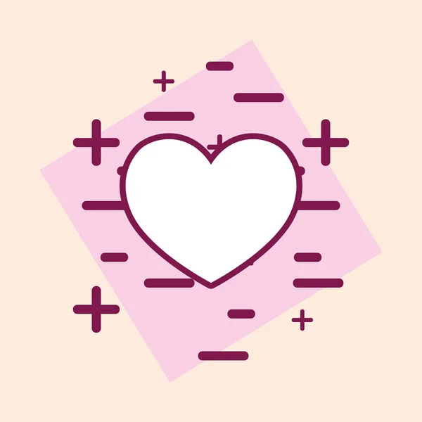 Herzsymbolbild — Stockvektor