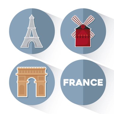 Fransa simgesi seti