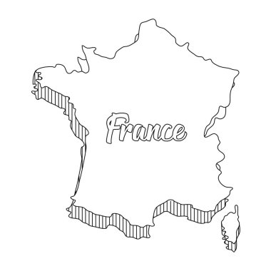 Fransa haritası tasarımı