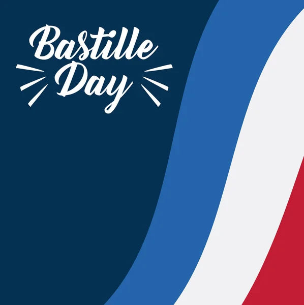 Diseño del día de la Bastilla — Vector de stock