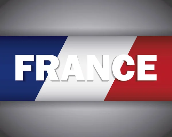 Francia diseño de la bandera — Archivo Imágenes Vectoriales