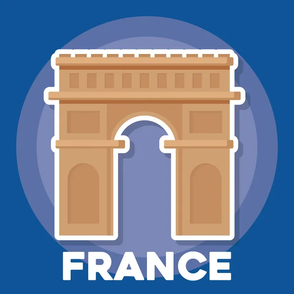 法国文化设计 — 图库矢量图片