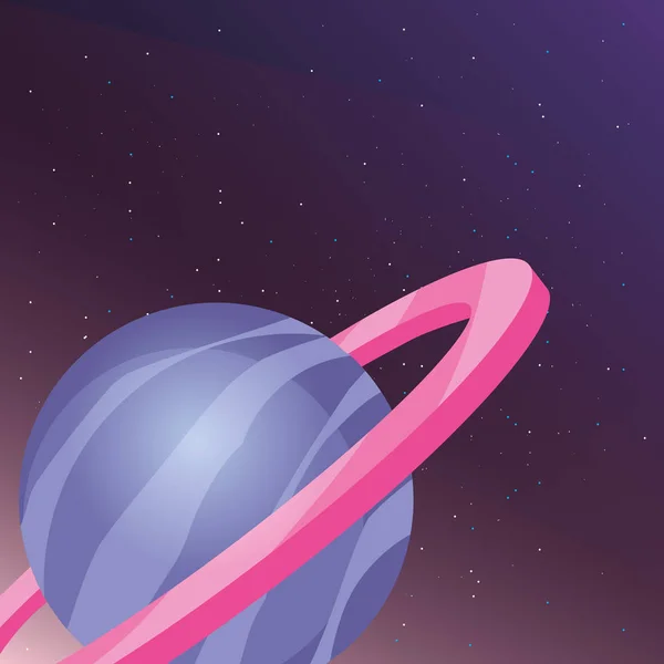 Saturno planeta diseño — Vector de stock