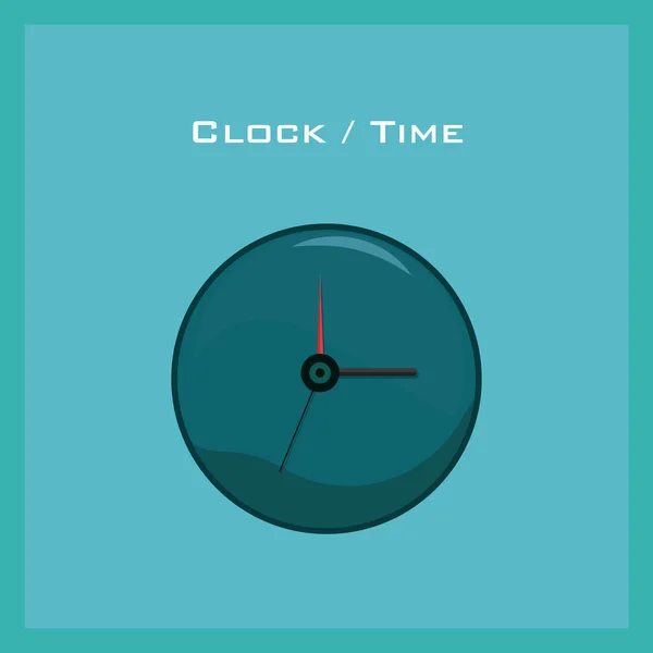 Clock and time design — Stock Vector