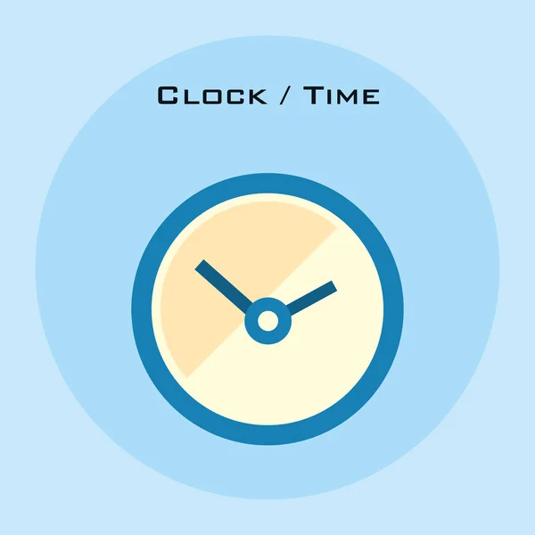 Klocka och tid design — Stock vektor