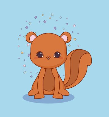 Kawaii hayvanlar ve love tasarım