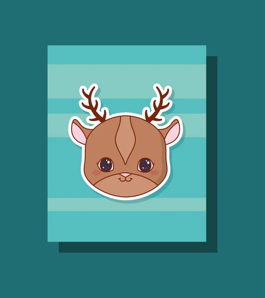 Kawaii dieren ontwerp — Stockvector