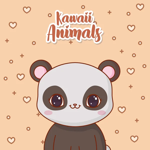 Desenho de animais Kawaii — Vetor de Stock