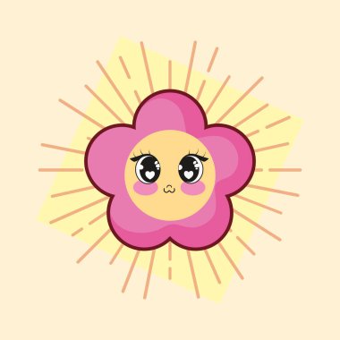 Kawaii çiçek simgesi