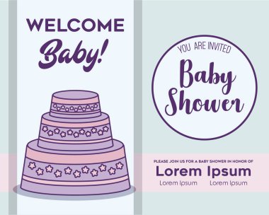 Bebek duş tasarım vektör halat simgesi kız bebek