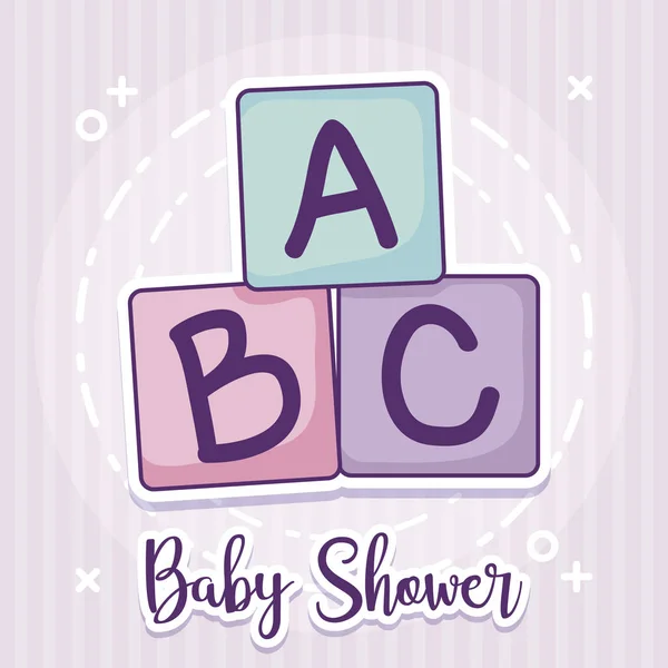 Conception de douche bébé vecteur ilustration icône bébé filles — Image vectorielle
