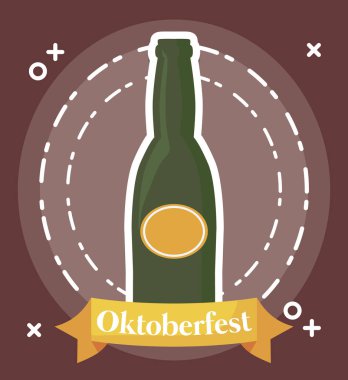 Oktoberfest festival tasarımı simgesi vectot halat ile