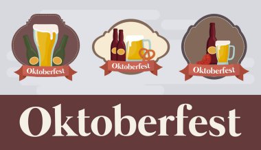 Oktoberfest festival tasarımı simgesi vectot halat ile