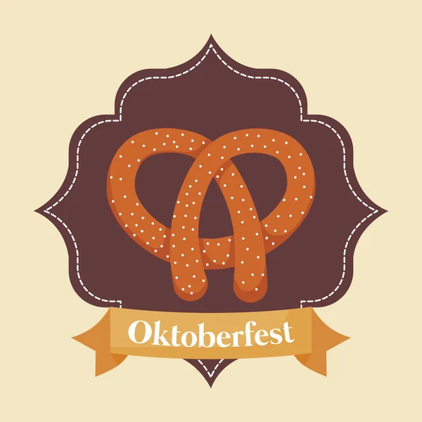 Oktoberfest-Design mit Ikone vectot ilustration — Stockvektor