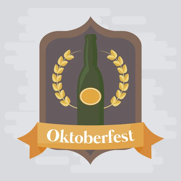 Oktoberfest festival design con icona vectot ilustrazione — Vettoriale Stock