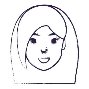 karikatür kadın simgesi