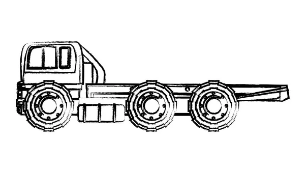 Konstruktion von Bauwagen — Stockvektor