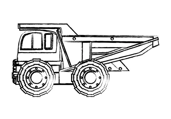 Konstruktion von Bauwagen — Stockvektor