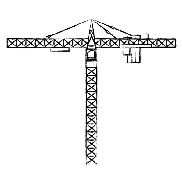 Torre de la grúa icono — Archivo Imágenes Vectoriales