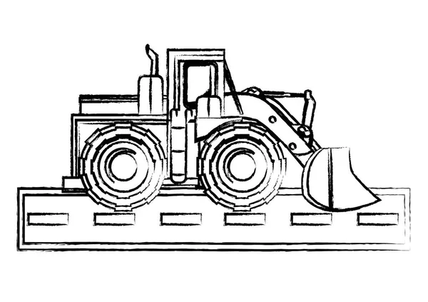 Costruzione camion design — Vettoriale Stock