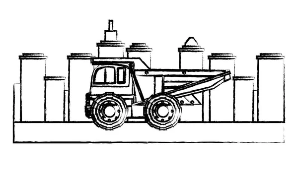 Construção caminhões design —  Vetores de Stock