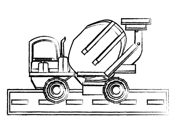 İnşaat kamyon tasarım — Stok Vektör