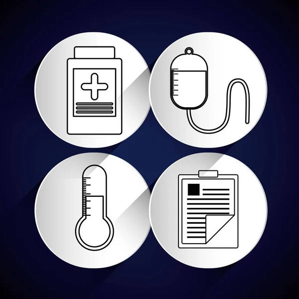 Medical healthcare icons — Stock Vector