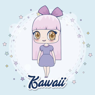 Kawaii kız simgesi