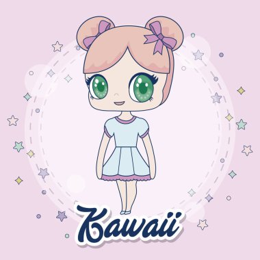 Kawaii kız simgesi