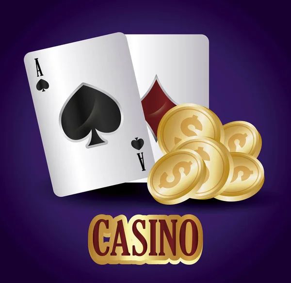 Projeto do conceito do casino — Vetor de Stock