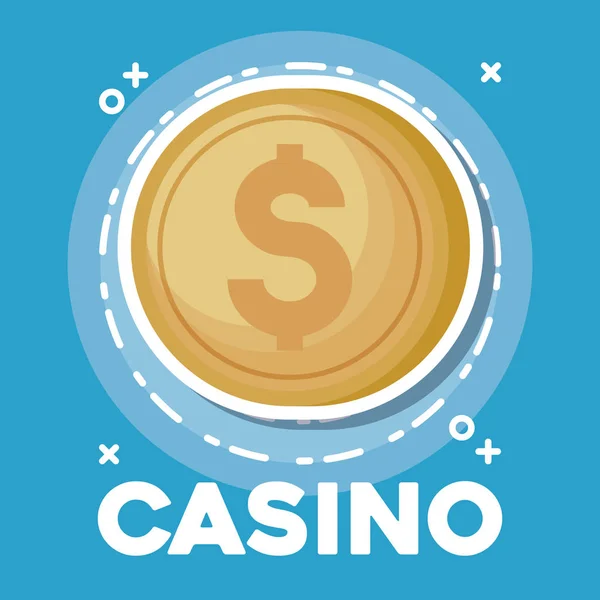 Diseño de icono de Casino — Archivo Imágenes Vectoriales