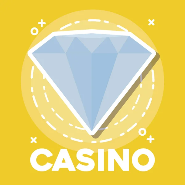 Casino icon design — Stock Vector