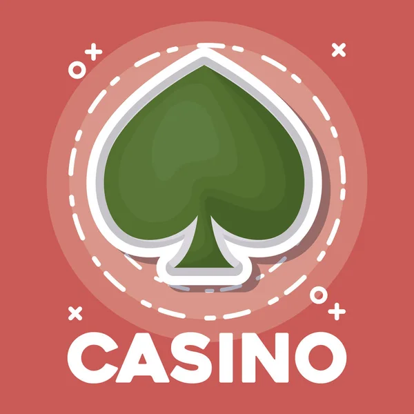 Casino simgesi tasarım — Stok Vektör