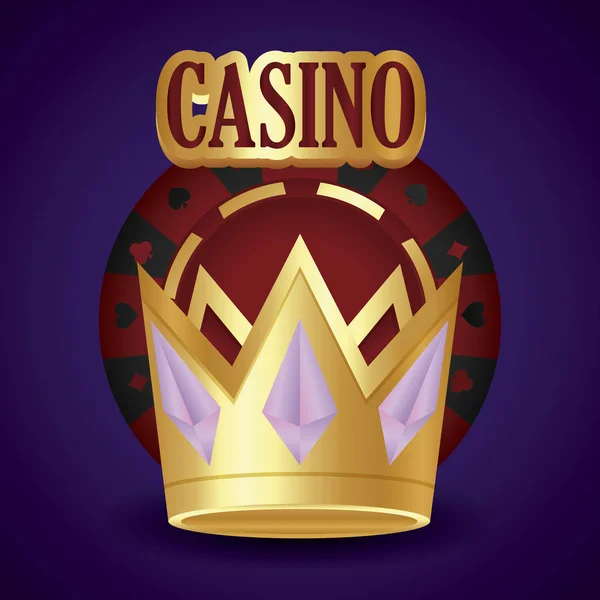 Symbole im Zusammenhang mit Casino — Stockvektor