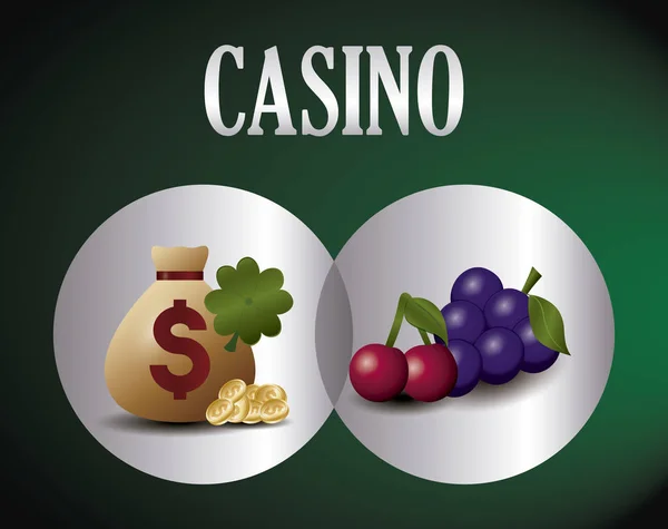 Icônes liées au casino — Image vectorielle
